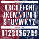 Benutzerdefinierte Graffiti Muster Crimson-Navy Scratch Sublimation Fußball Uniform Jersey – Bild 3