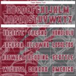 Benutzerdefinierte Graffiti Muster Crimson-Steel Grau Scratch Sublimation Fußball Uniform Jersey – Bild 4
