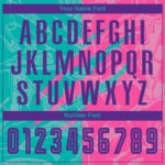 Benutzerdefinierte Graffiti Muster Lila Teal-Pink Scratch Sublimation Fußball Uniform Jersey – Bild 6
