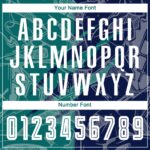 Benutzerdefinierte Graffiti Muster Teal-Navy Scratch Sublimation Fußball Uniform Trikot – Bild 3
