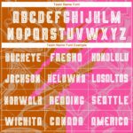 Benutzerdefinierte Graffiti Muster Texas Orange-Pink Scratch Sublimation Fußball Uniform Jersey – Bild 4