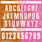Benutzerdefinierte Graffiti Muster Texas Orange-Pink Scratch Sublimation Fußball Uniform Jersey – Bild 5