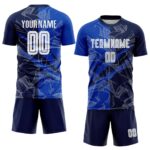 Benutzerdefinierte Graffiti Muster Thunder Blue-Navy Scratch Sublimati – Bild 2