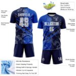 Benutzerdefinierte Graffiti Muster Thunder Blue-Navy Scratch Sublimati – Bild 3